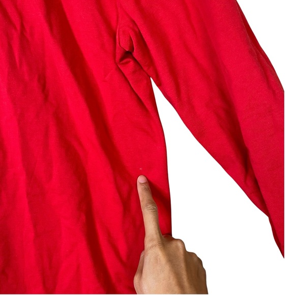 Lululemon The Lab Women's Red Sweatshirt Midi Dress Size 8 Front Pockets 1/4 Zip - Picture 16 of 16